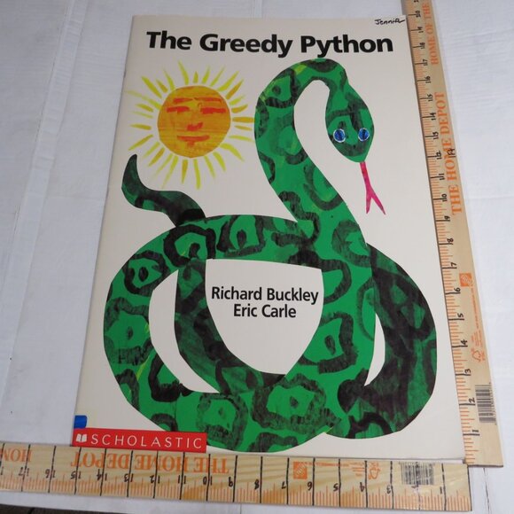 The Greedy Python BIG BOOK (almost 2 feet tall) By Richard Buckley, Eric Carle - Picture 2 of 12